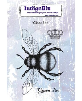 IndigoBlu Giant Bee A6 Rubber Stamp (IND0528) (OUTLET)