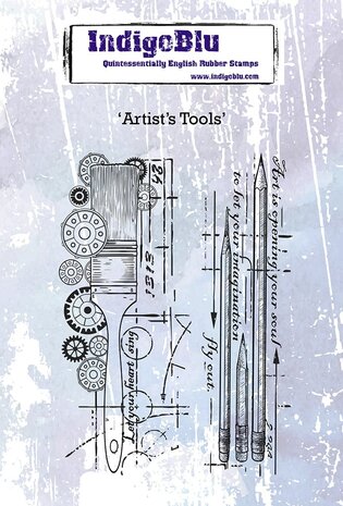 IndigoBlu Artist's Tools A6 Rubber Stamps (IND0442) (OUTLET)