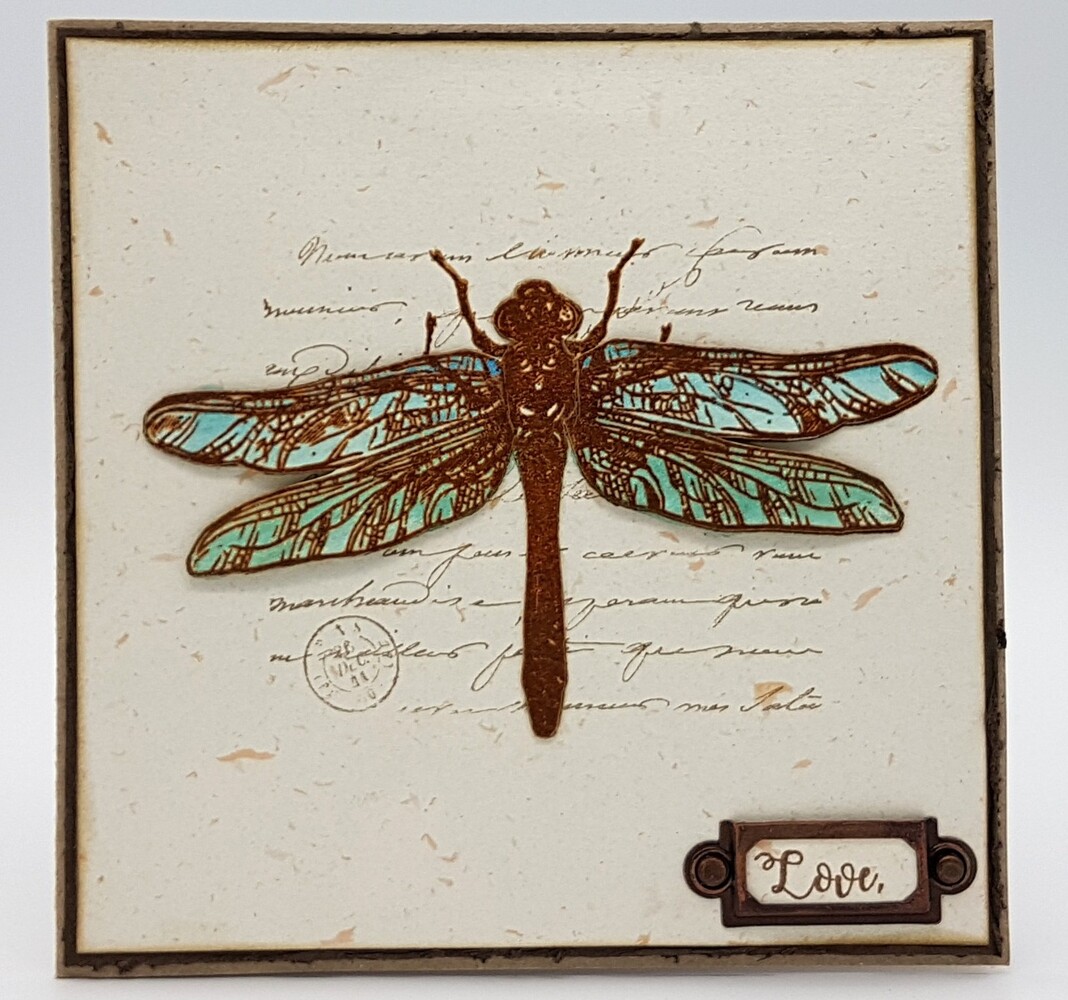 IndigoBlu Giant Dragonfly A6 Rubber Stamps (IND0417) (OUTLET)