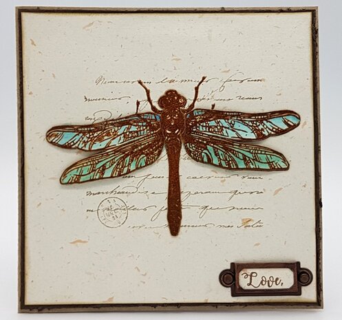 IndigoBlu Giant Dragonfly A6 Rubber Stamps (IND0417) (OUTLET)