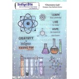 IndigoBlu Chemistry Lab A5 Rubber Stamp (IND0246) (OUTLET)