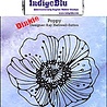 IndigoBlu Poppy A7 Rubber Stamps (IND0176) (OUTLET)