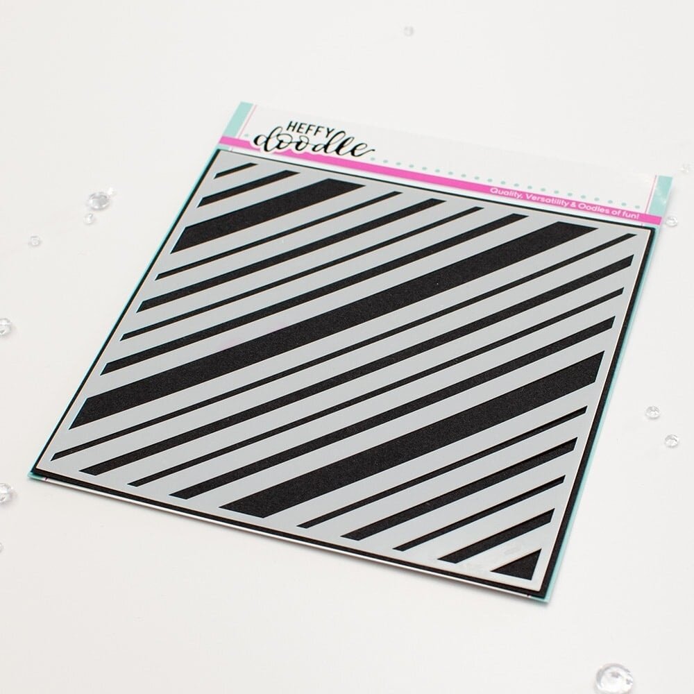 Heffy Doodle Funhouse Diagonal Stripes Stencil (HFD0495) (OUTLET) Heffy Doodle Funhouse Diagonal Stripes Stencil (HFD0495) (OUTLET)