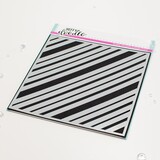 Heffy Doodle Funhouse Diagonal Stripes Stencil (HFD0495) (OUTLET)