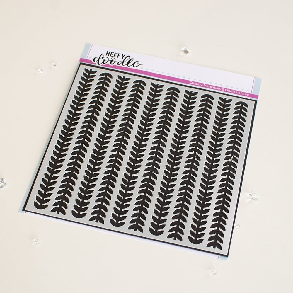 Heffy Doodle Vertical Vines Stencil (HFD0425) (OUTLET)