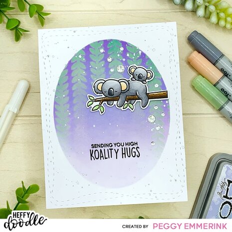 Heffy Doodle Vertical Vines Stencil (HFD0425) (OUTLET)