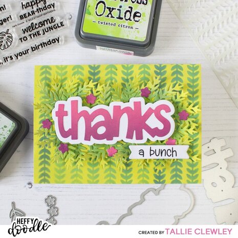 Heffy Doodle Vertical Vines Stencil (HFD0425) (OUTLET)