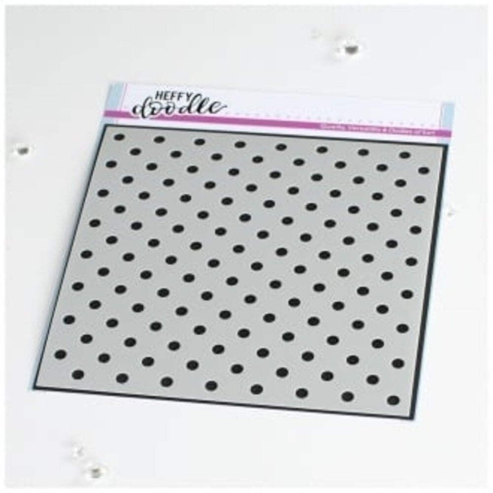 Heffy Doodle Let's Polka Stencil (HFD0404) (OUTLET) Heffy Doodle Let's Polka Stencil (HFD0404) (OUTLET)