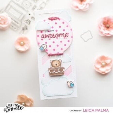 Heffy Doodle Silly Slimline Slants Dies (HFD0403) (OUTLET) Heffy Doodle Silly Slimline Slants Dies (HFD0403) (OUTLET)