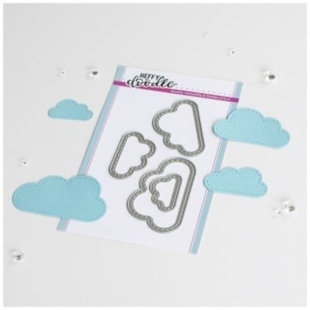 Heffy Doodle Big Stitched Clouds Dies (HFD0388) (OUTLET)