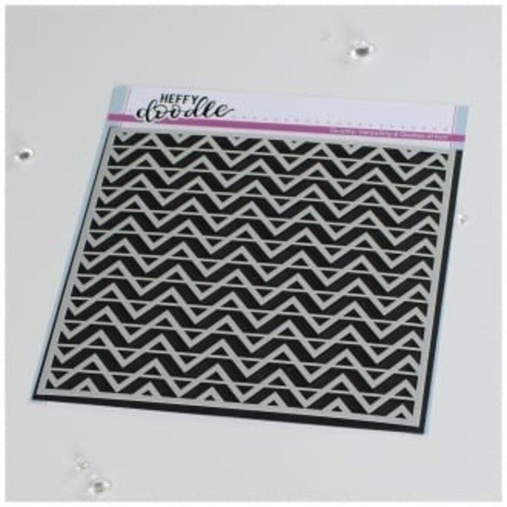 Heffy Doodle Chevron Fun Stencil (HFD0379) (OUTLET) Heffy Doodle Chevron Fun Stencil (HFD0379) (OUTLET)