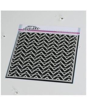Heffy Doodle Chevron Fun Stencil (HFD0379) (OUTLET)