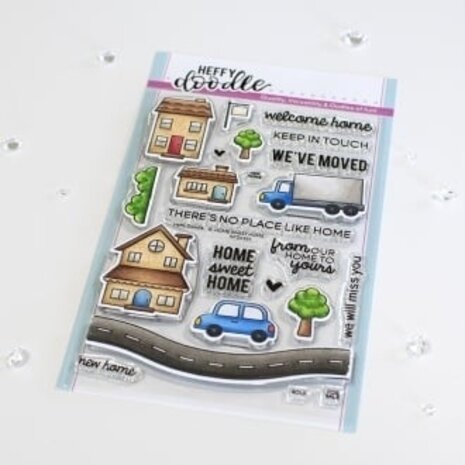 Heffy Doodle Home Sweet Home Clear Stamps (HFD0359) (OUTLET)