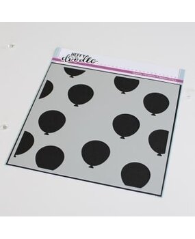 Heffy Doodle Balloon Room Stencil (HFD0346) (OUTLET)