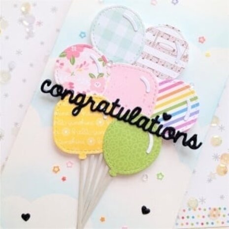Heffy Doodle Stitched Balloon Dies (HFD0345) (OUTLET)