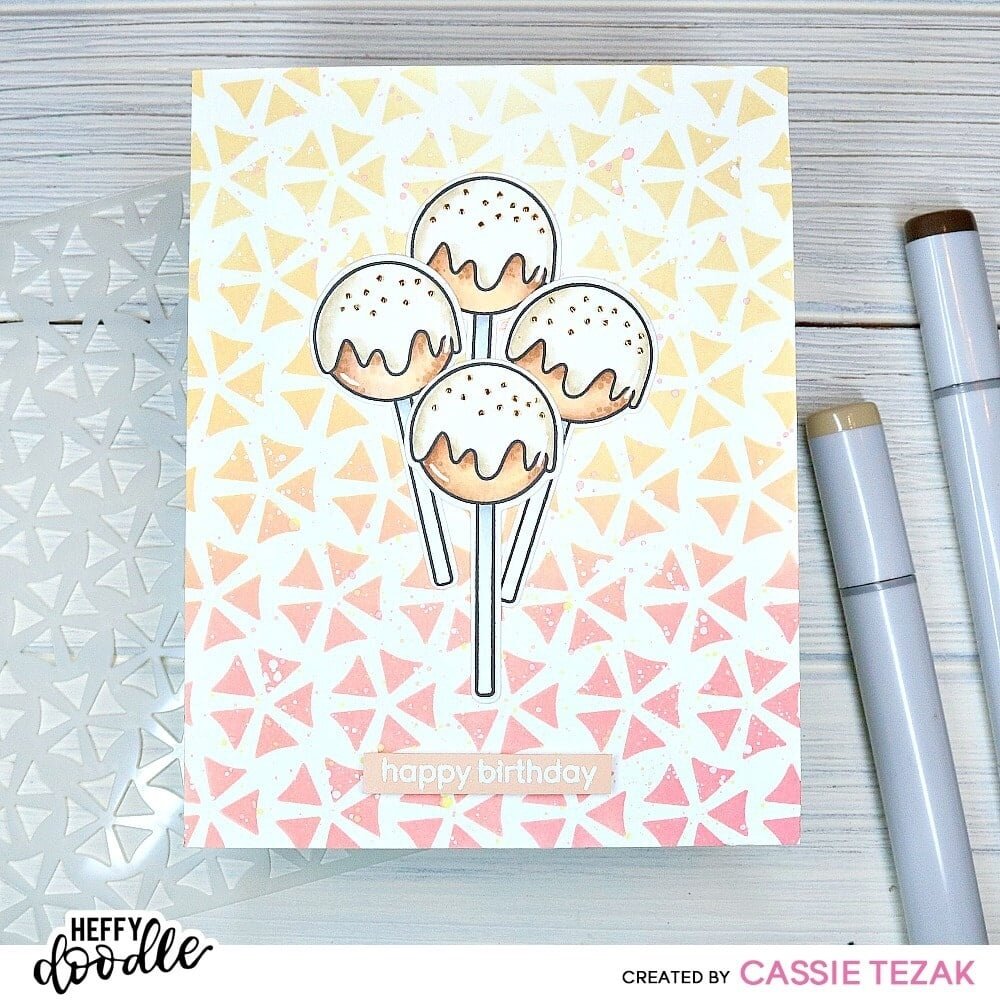 Heffy Doodle Crazy Kaleidoscope Stencil (HFD0248) (OUTLET)