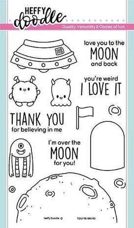 Heffy Doodle You're Weird Clear Stamps (HFD0171) (OUTLET) Heffy Doodle You're Weird Clear Stamps (HFD0171) (OUTLET)