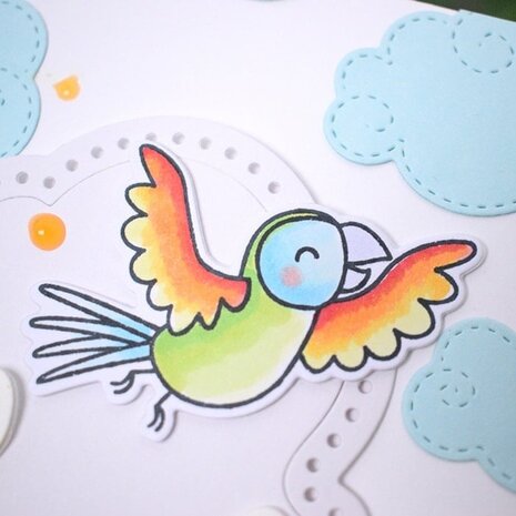 Heffy Doodle Wingman Clear Stamps (HFD0055) (OUTLET)