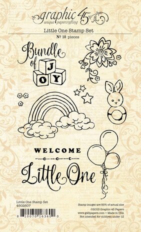 Graphic 45 Little One Clear Stamps (4502607) (OUTLET)