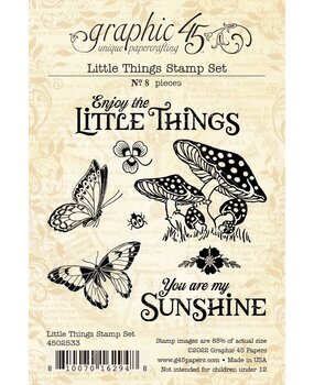 Graphic 45 Little Things Clear Stamps (4502533) (OUTLET)