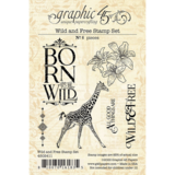 Graphic 45 Wild & Free Stamp Set (6pcs) (4502411) (OUTLET)