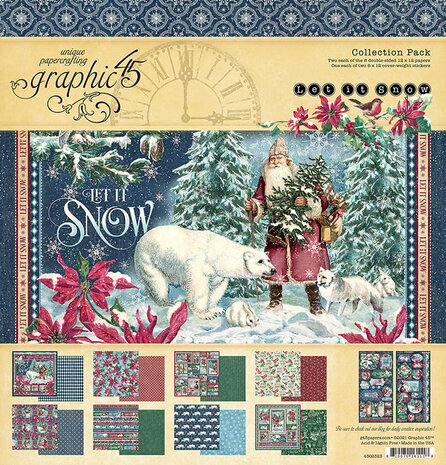 Graphic 45 Let it Snow 12x12 Inch Collection Pack (4502323) (OUTLET)