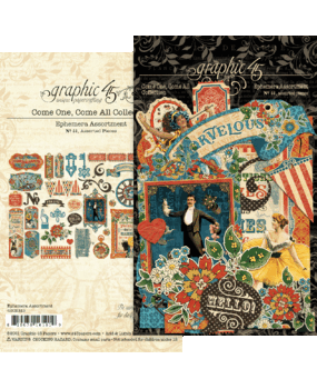 Graphic 45 Come One, Come All! Die-cut Assortment (4502313) (OUTLET)