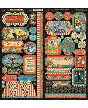 Graphic 45 Come One, Come All! Stickers (4502311) (OUTLET)