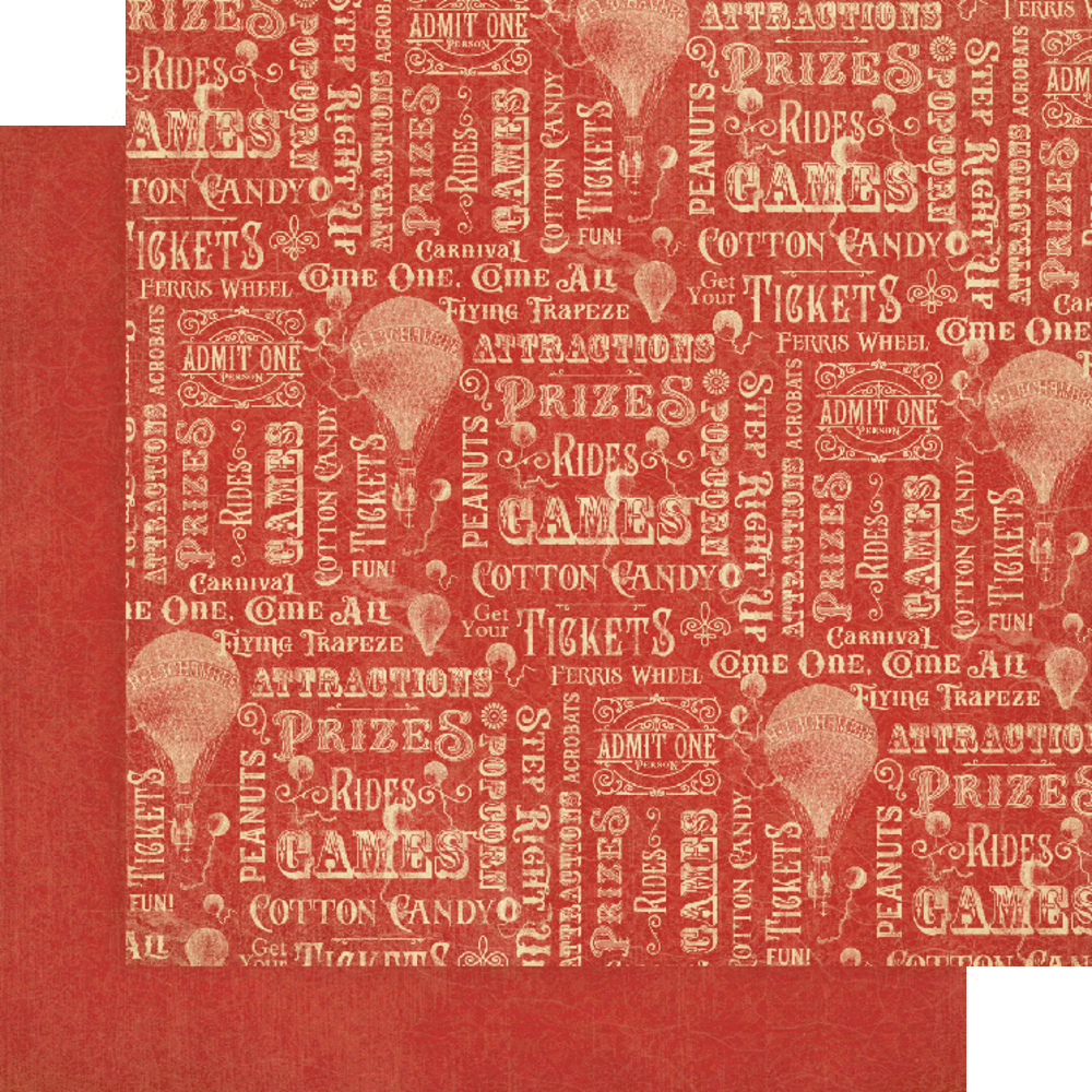 Graphic 45 Come One, Come All! 12x12 Inch Patterns & Solids Paper Pad (4502309) (OUTLET)