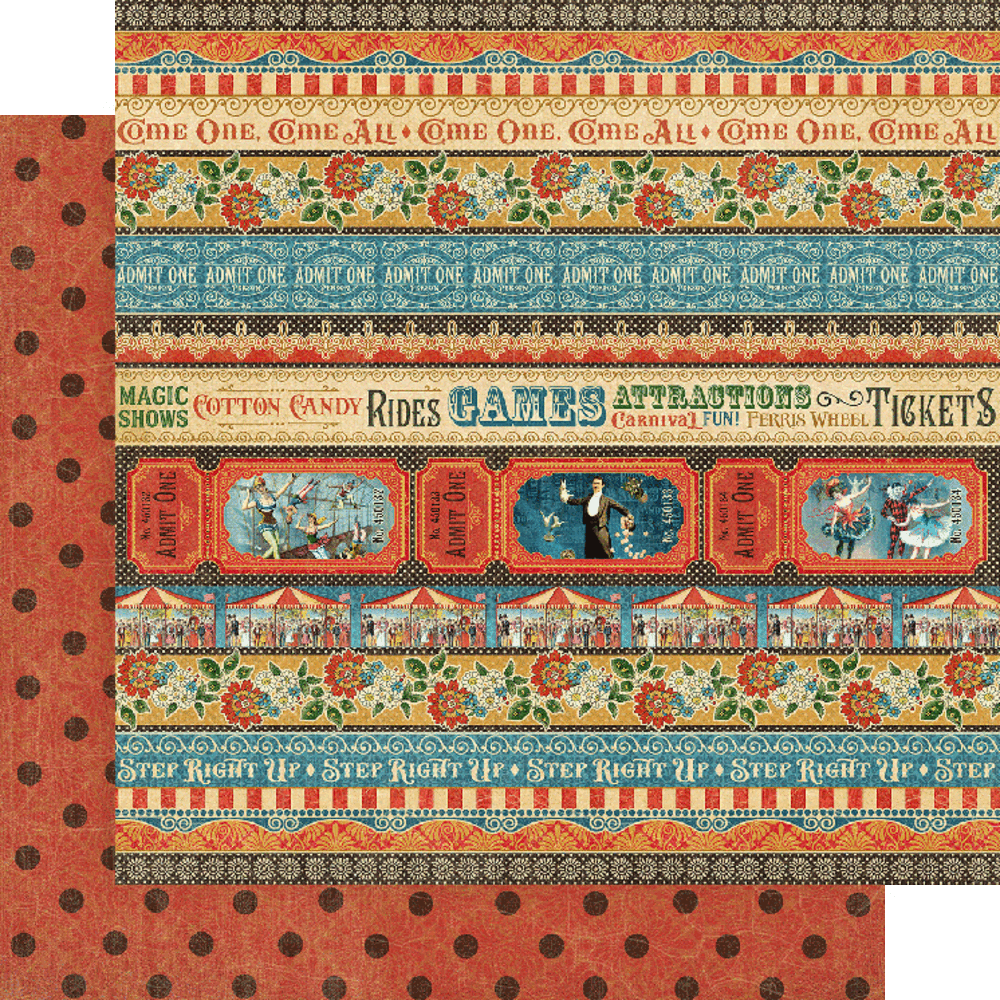 Graphic 45 Come One, Come All! 12x12 Inch Collection Pack (4502308) (OUTLET)