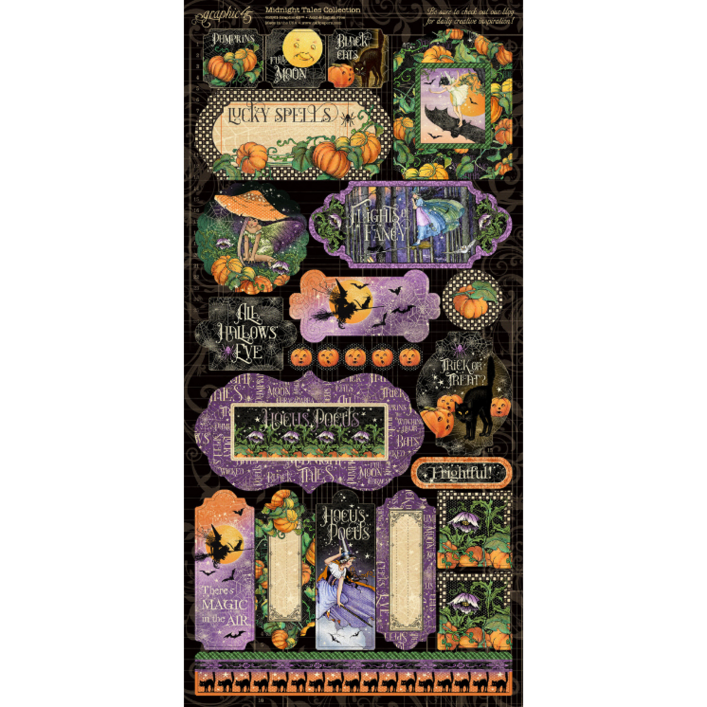 Graphic 45 Midnight Tales Stickers (4502286) (OUTLET)