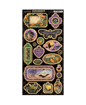 Graphic 45 Midnight Tales Chipboard (4502285) (OUTLET)