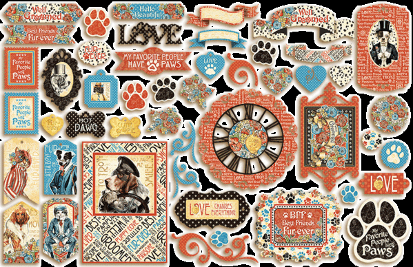 Graphic 45 Well Groomed Die-cut Assortment (4502271) (OUTLET) Graphic 45 Well Groomed Die-cut Assortment (4502271) (OUTLET)
