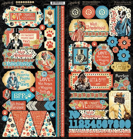 Graphic 45 Well Groomed 12x12 Inch Collection Pack (4502266) (OUTLET)