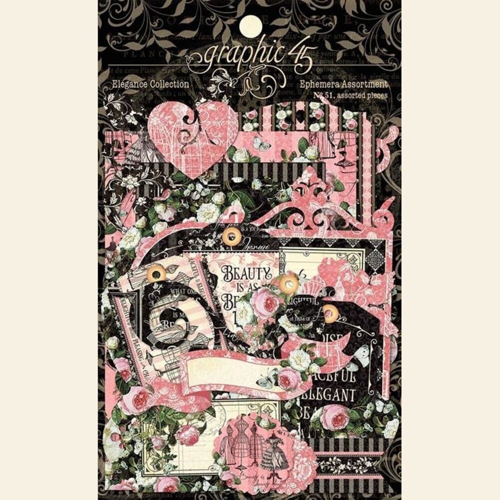 Graphic 45 Elegance Die-cut Assortment (4502200) (OUTLET)