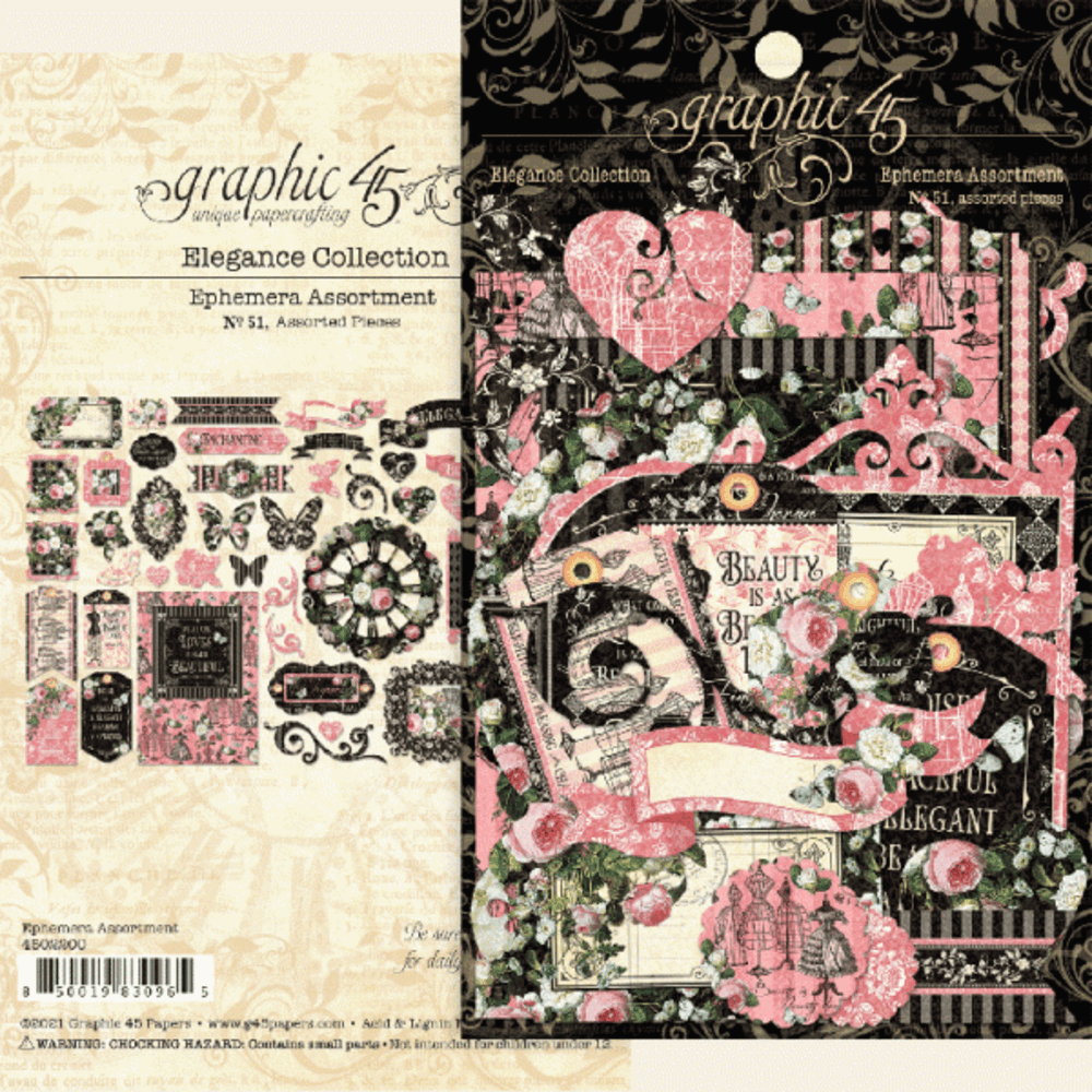 Graphic 45 Elegance Die-cut Assortment (4502200) (OUTLET)
