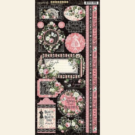 Graphic 45 Elegance Stickers (4502198) (OUTLET)