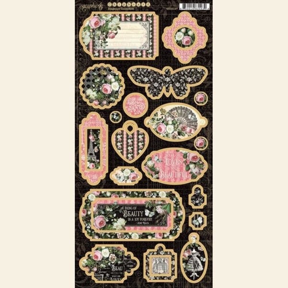 Graphic 45 Elegance Chipboard (4502197) (OUTLET)