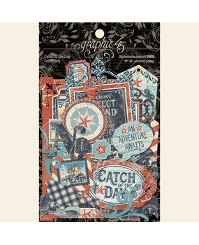 Graphic 45 Catch of the Day Die-cut Assortment (4502181) (OUTLET)