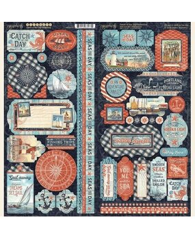 Graphic 45 Catch of the Day Stickers (4502179) (OUTLET)