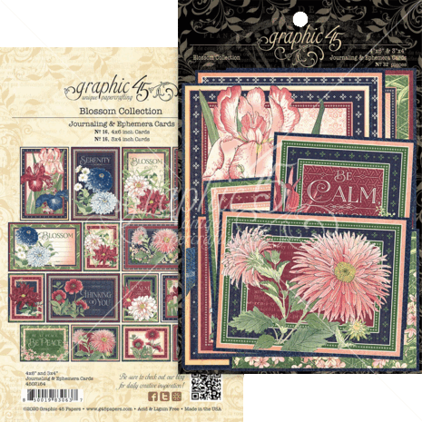 Graphic 45 Blossom Ephemera & Journaling Cards (4502164) (OUTLET)