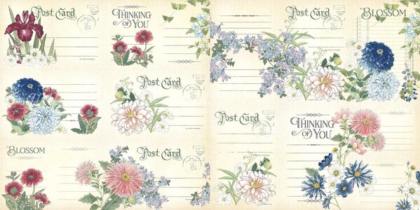Graphic 45 Blossom Ephemera & Journaling Cards (4502164) (OUTLET)