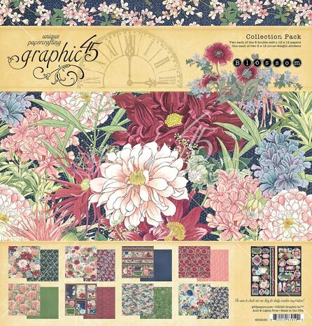 Graphic 45 Blossom 12x12 Inch Collection Pack (4502160) (OUTLET) Graphic 45 Blossom 12x12 Inch Collection Pack (4502160) (OUTLET)