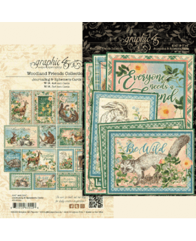 Graphic 45 Woodland Friends Ephemera & Journaling Cards (4502139) (OUTLET)
