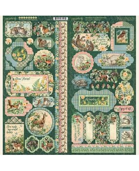 Graphic 45 Woodland Friends Stickers (4502138) (OUTLET)