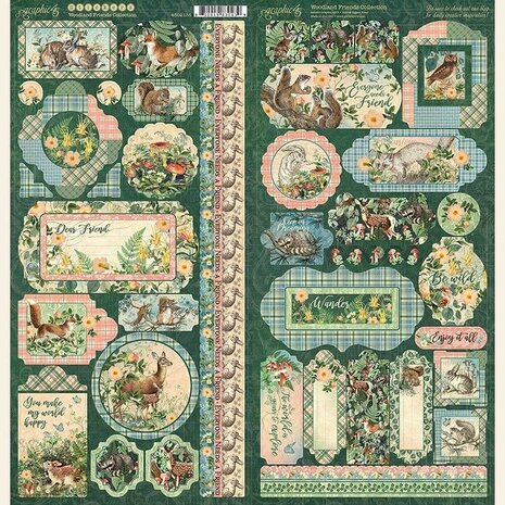 Graphic 45 Woodland Friends 12x12 Collection Pack (4502135) (OUTLET)