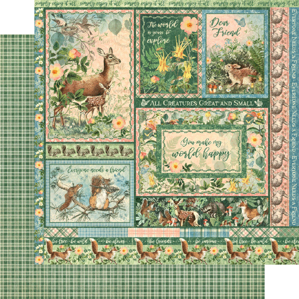 Graphic 45 Woodland Friends 12x12 Collection Pack (4502135) (OUTLET)