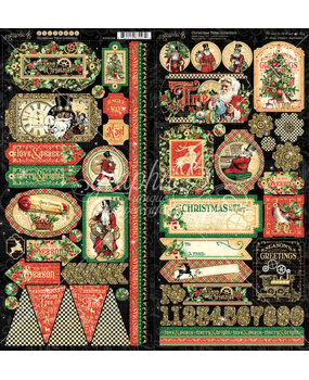 Graphic 45 Christmas Time Stickers (4502122) (OUTLET)