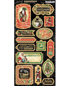 Graphic 45 Christmas Time Chipboard (4502121) (OUTLET)