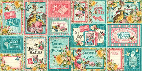 Graphic 45 Ephemera Queen Ephemera & Journaling Cards (45021208) (OUTLET)